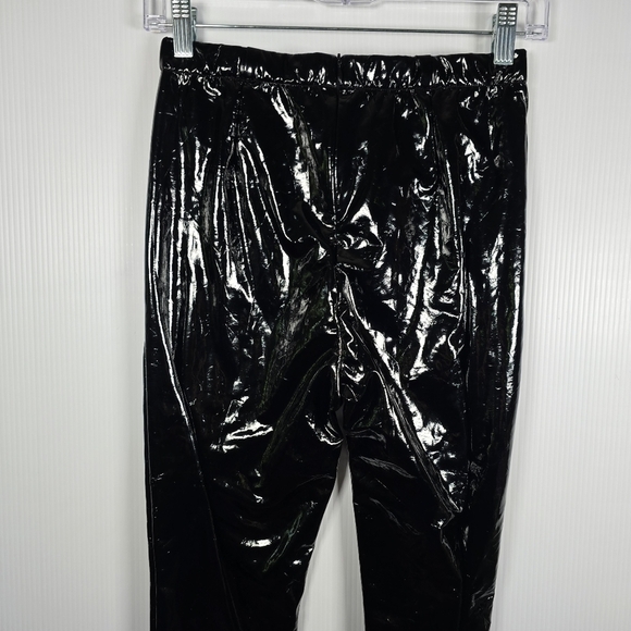 NWT Oh Polly Love Shine Vinyl Skinny Leg Trousers in Black Size 4 - Picture 8 of 14